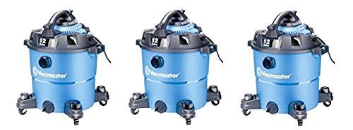 Vacmaster 12 Gallon, 5 Peak HP, Wet/Dry Vacuum with Detachable Blower, VBV1210 (Pack of 3)