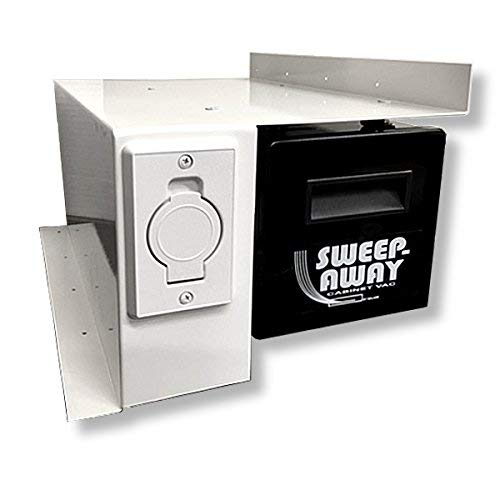 Sweep-Away Cabinet Vacuum, Left Side Mount, Black Inlet Faceplate