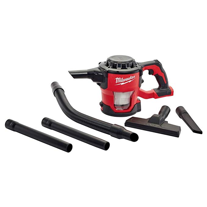Milwaukee M18 18-Volt Lithium-Ion Compact Vacuum Bare Tool (Tool-Only) | Hardware Power Tools for Your Carpentry Workshop, Machine Shop, Construction or Jobsite Needs