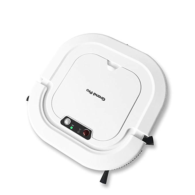 Grand-Pro A1 Robot Vacuum for Pet Hair Robot Vacuum Mop Combo Self-Charging Good for Hardwood Floor Tile Floor and Low-Pile Carpet Robot Vacuum Works in 110V and 220V