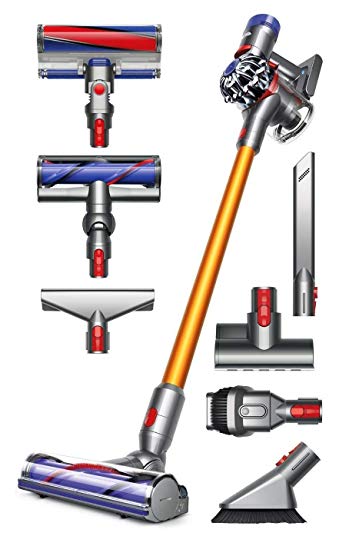 Dyson V8 Absolute Cordless HEPA Vacuum Cleaner + Manufacturer's Warranty + Extra Mattress Tool Bundle