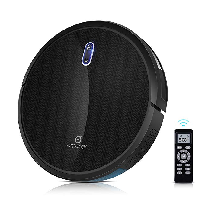 Robot Vacuum Cleaner - 1400pa Powerful Robotic Vacuum Cleaner(Slim) With 4 Cleaning Modes Customizable Cleaning 360° Anti-Collision & Drop Sensor Protection Auto Charging Robot Vacuum For All Floor