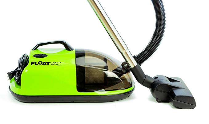 FloatVac bagless Canister Vacuum Floats on Invisible air Cushion, Extremely Lightweight, Powerful Suction - Emerald Green