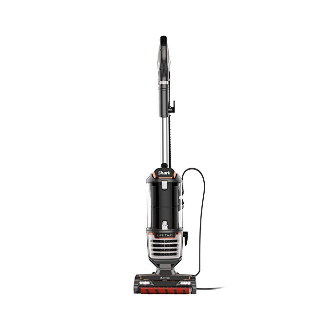 Shark DuoClean Upright Vacuum for Carpet and Hard Floor Cleaning with Lift-Away Hand Vacuum, HEPA Filter, and Anti-Allergy Seal (NV771), Black/Red