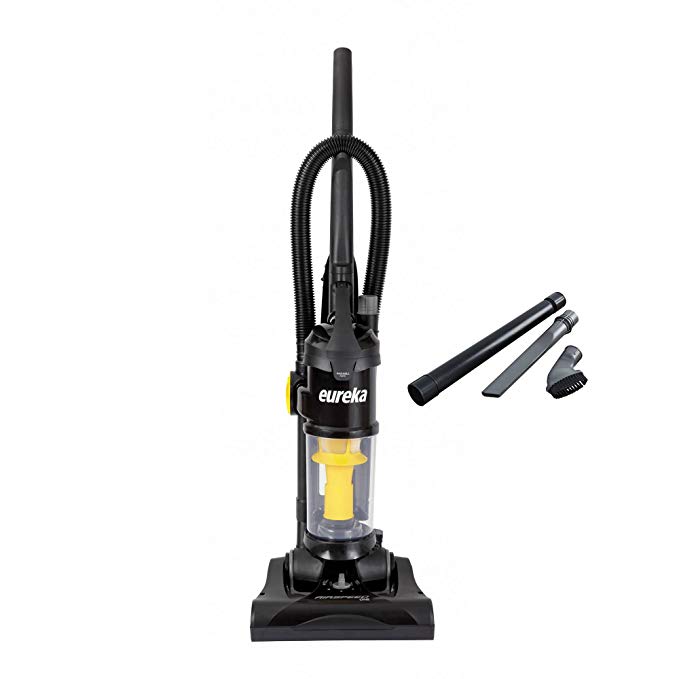 Eureka AirSpeed One Corded Lightweight Bagless Upright Vacuum Cleaner, Yellow