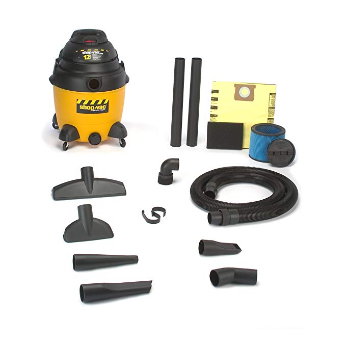 Shop-Vac 9541210 12-AMP Industrial SR Wet/Dry Vacuum, 12-Gallon