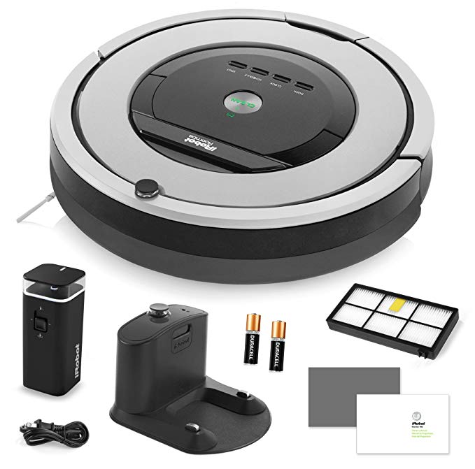 iRobot Roomba 860 Vacuum Cleaning Robot + Dual Mode Virtual Wall Barrier (Batteries) + Extra High Efficiency Filter + More