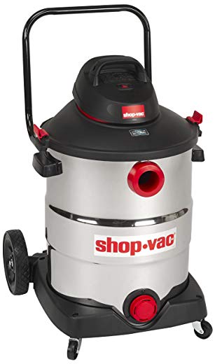 Shop-Vac 5989700 16 gallon 6.5 Peak HP Stainless with Handle Wet Dry Vacuum, Black